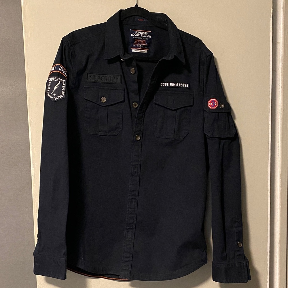 Superdry Men's Navy Shirt Jacket - Picture 5 of 5
